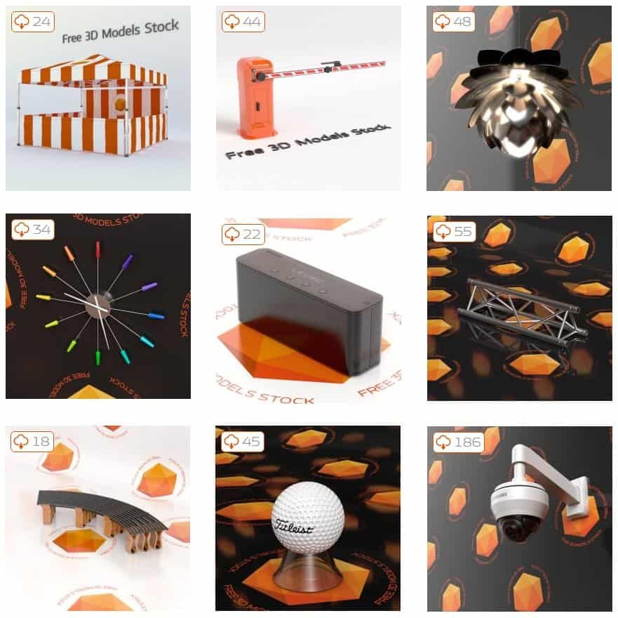 Free-3dmodels-stock
