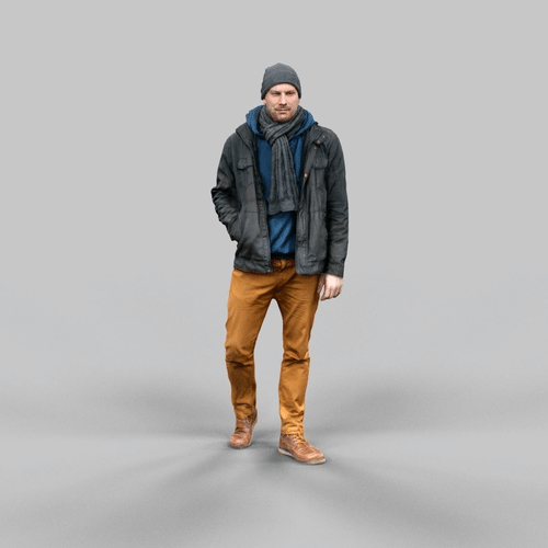 Free Casual Male Walking Pose