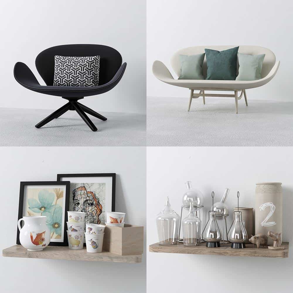 Chairs and Decorative Objects | Redhome Visual