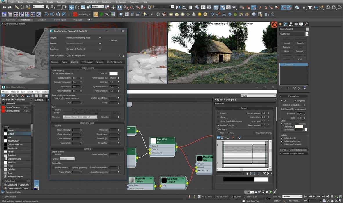 Advanced distribution of objects with Corona renderer