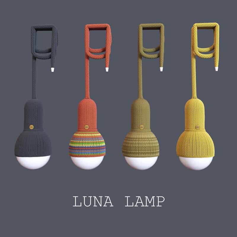 Knitted Luna Lamp | Philipp Redblackov