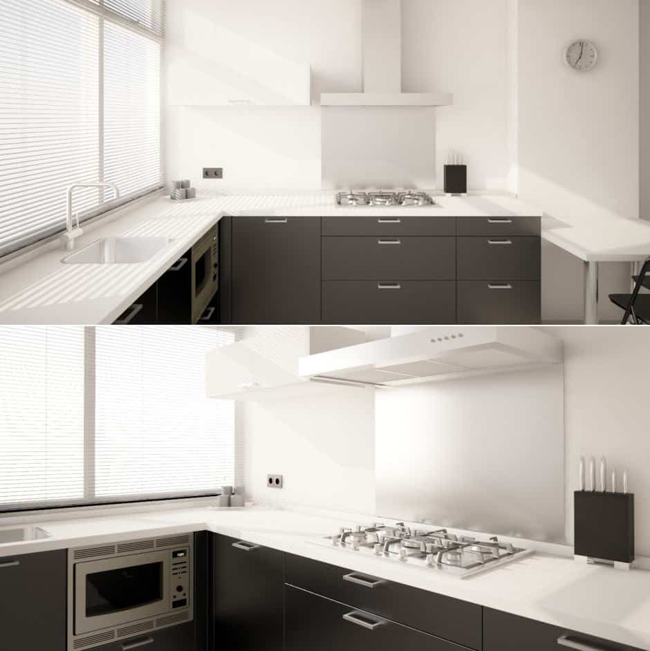 Modern Black and White Kitchen in Emmen