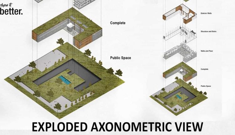 How To Exploded Axonometric View in Photoshop