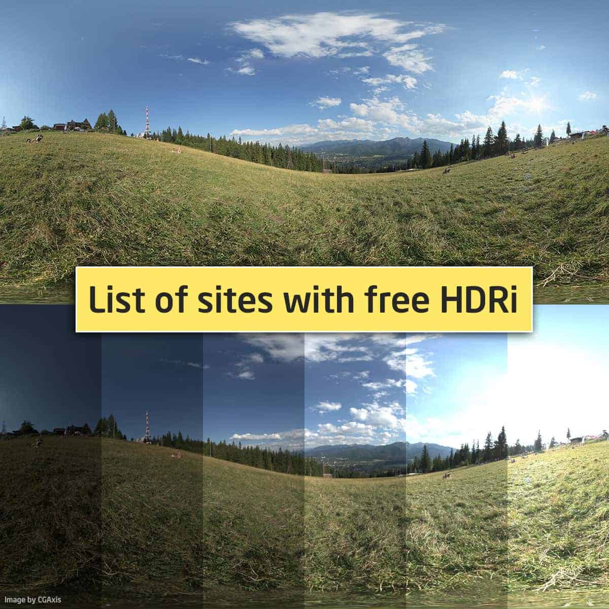 List of sites with free HDRi