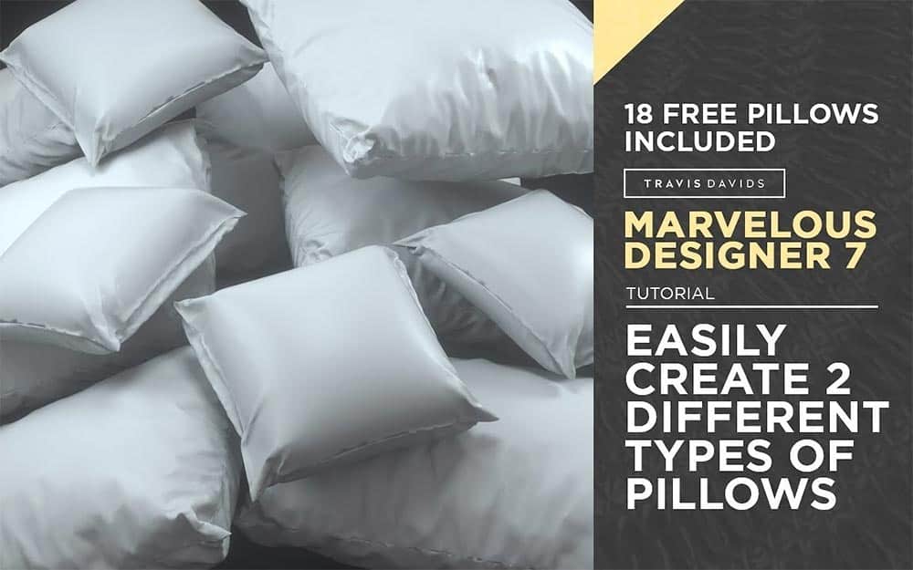 How to create pillow with Marvelous Design | Travis Davids