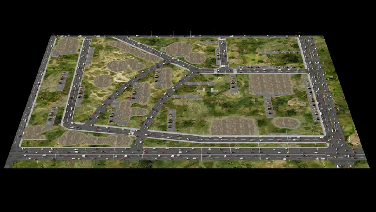 How-to-place-vehicles-on-the-road-with-Corona-Scatter