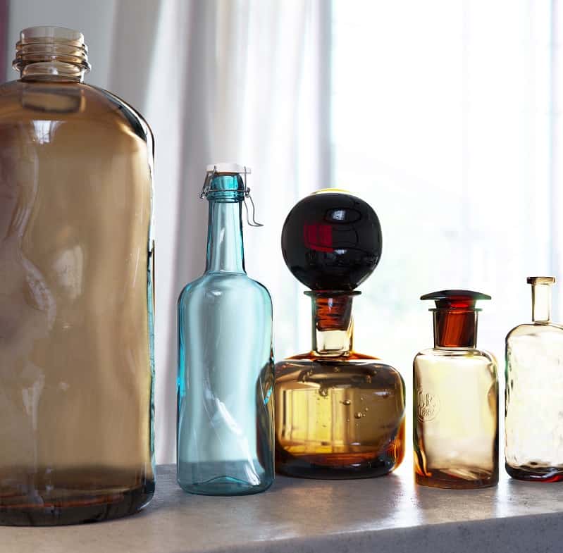 Free 3D Models Color Bottles NIkolay Shevchenko