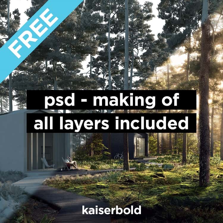 How to Make Customers Fall in Love with Your 3D Rendering [Free PSD File]