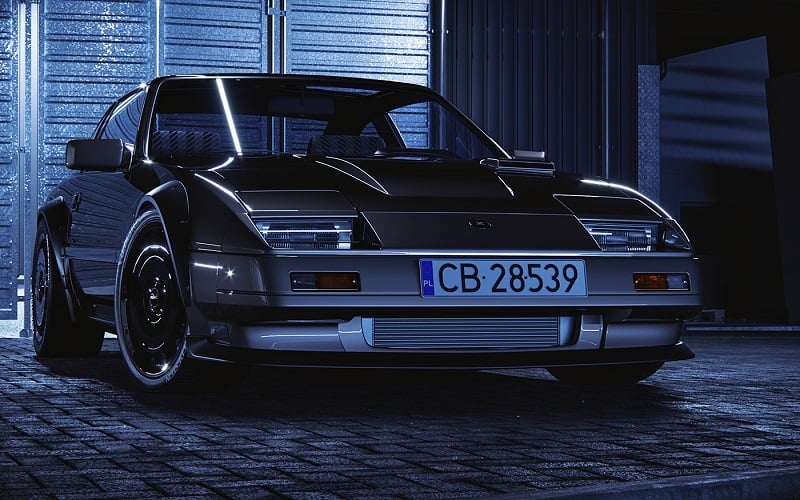 Nissan Fairlady 3D modelling Szymon Kubicki