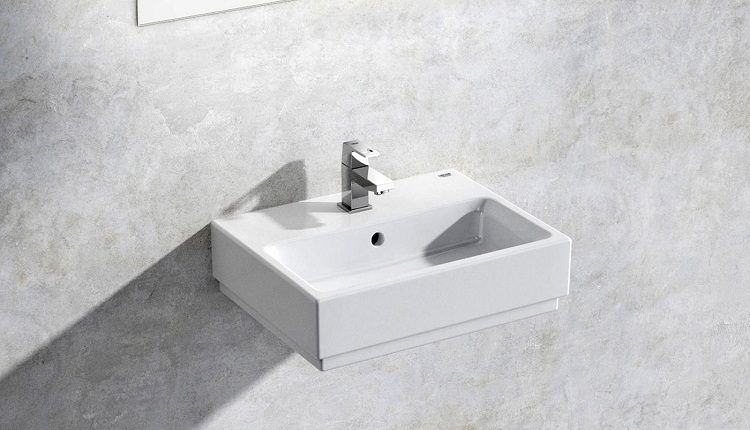 Download Free 3d model Cube Wall-hung Basin 45 Set by Grohe