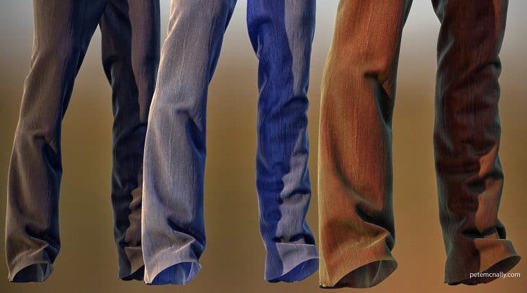 Free Seamless PBR Denim Material 2