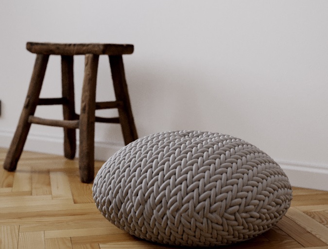 Free3DModel Basic Pouf by Salih Göçmen