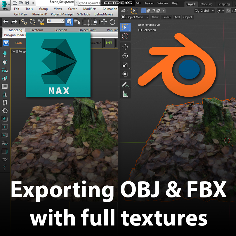 How to export 3dsMax file to OBJ- FBX with full textures » Cgtricks