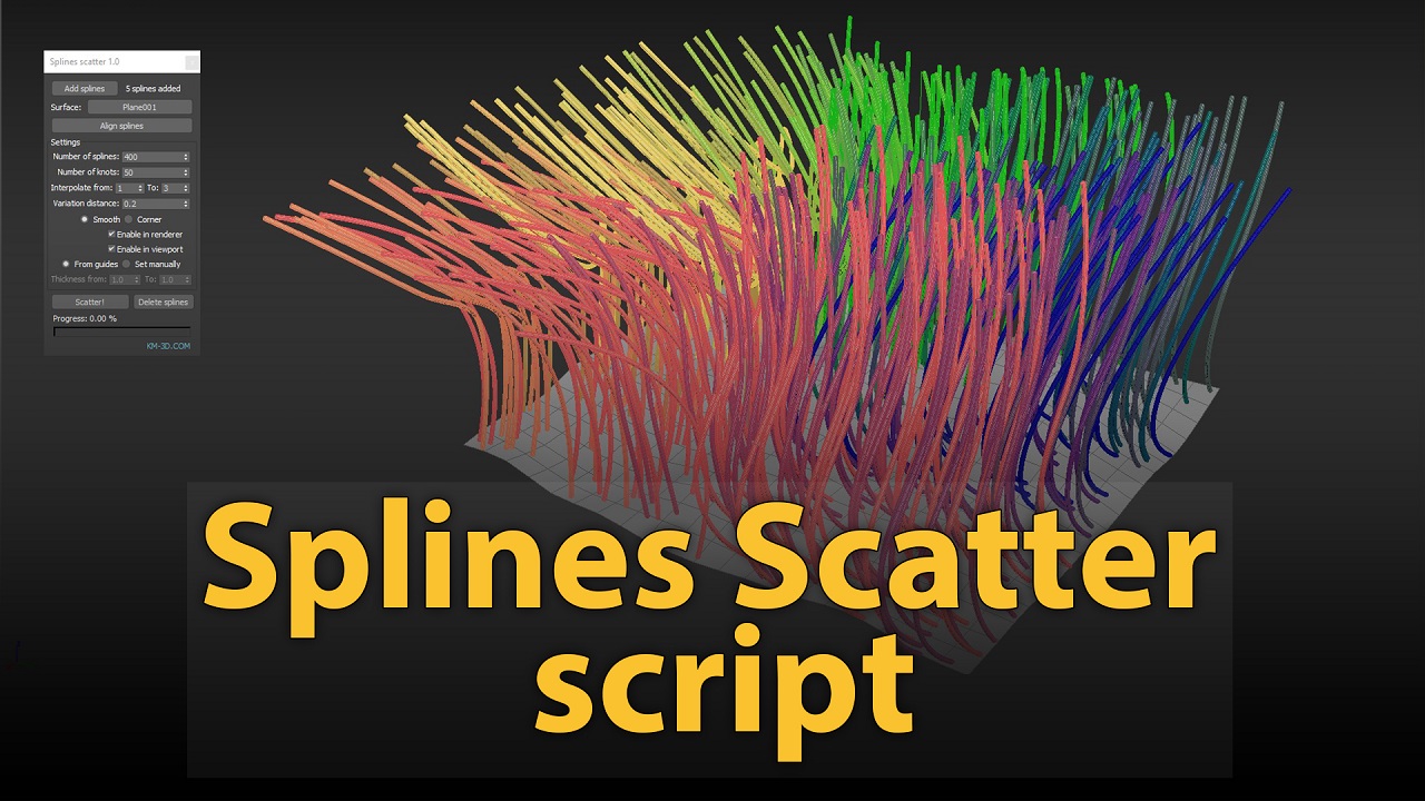 Splines Scatter script | KM-3D