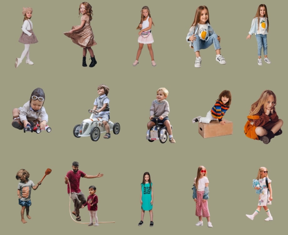 Free Cut Out People Vol. 03 - KIDS PACK | Dmitry Pankov
