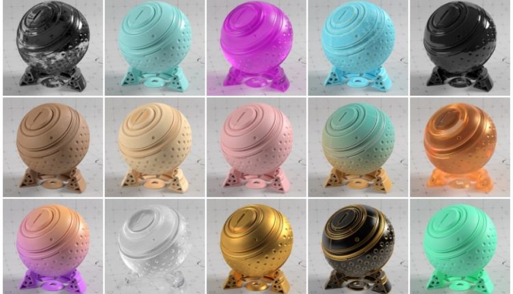 FREE 30+ MATERIALS REDSHIFT + C4D-min