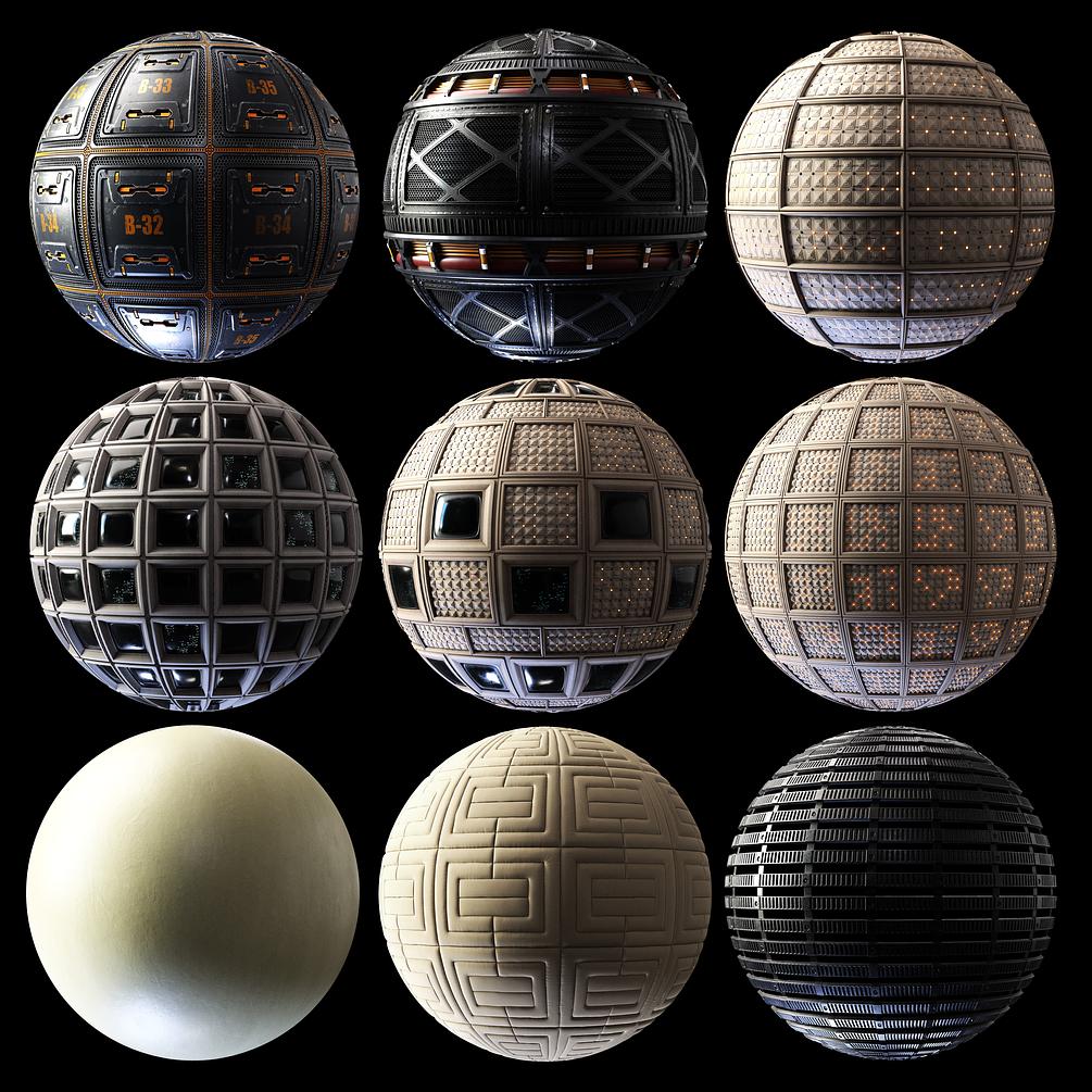 Free Scifi Materials | Julio Sillet 3D Art