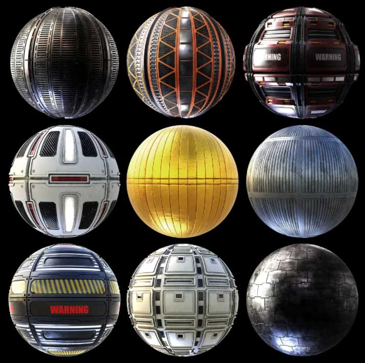 Material Pack Scifi 02 | Julio Sillet 3D Art