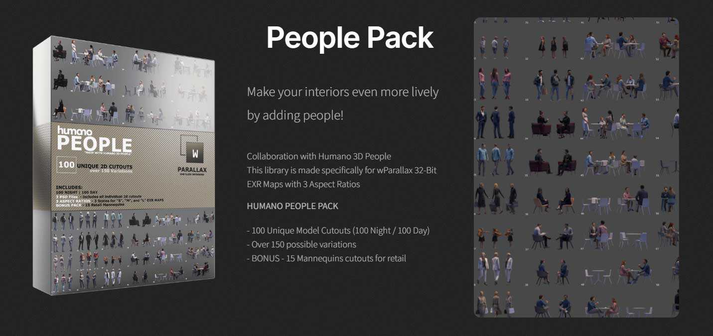 People Pack - Humano 2D Cutouts for wParallax