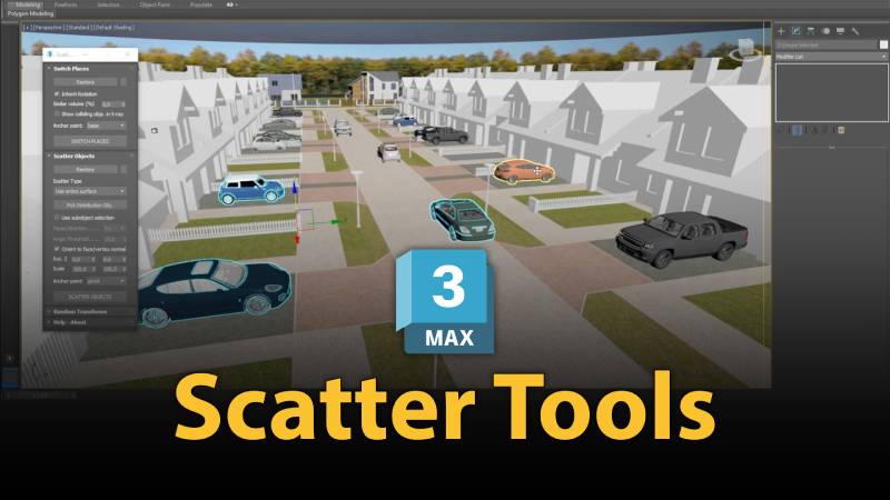 Introducing Scatter Tools 3dsMax plugin | Spline Dynamics