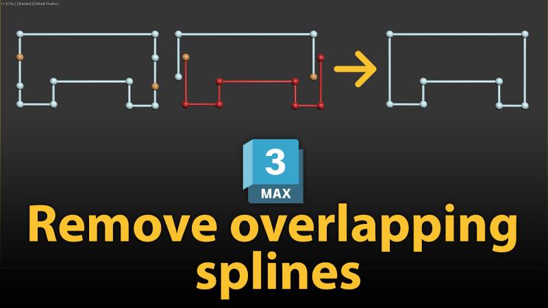 Remove-overlapping-splines-in-3dsMax