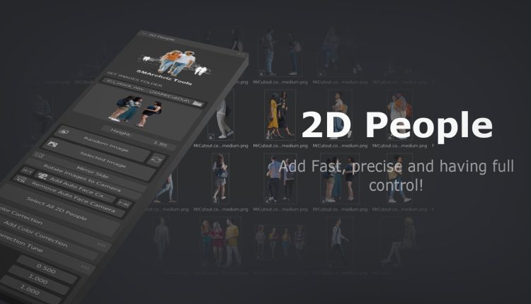 2D People Archviz – Blender Addon
