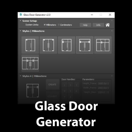 450 x 450 | Glass Door Generator