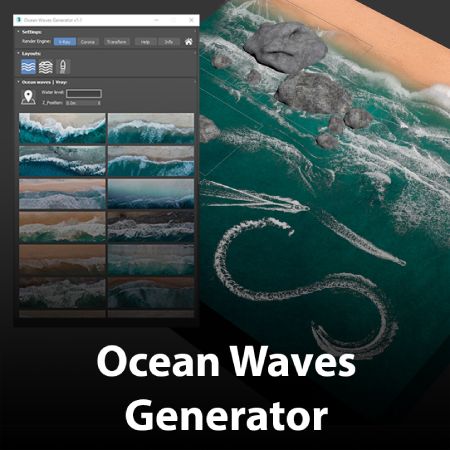 450 x 450 | Ocean Waves Generator
