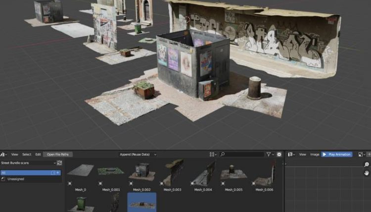 Free 3D Scans Street Bundle by Kaiwan Shaban