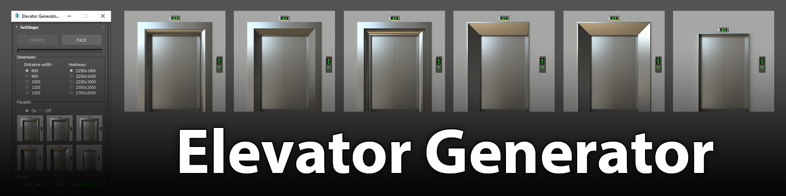 1600 x 400 | Elevator Generator