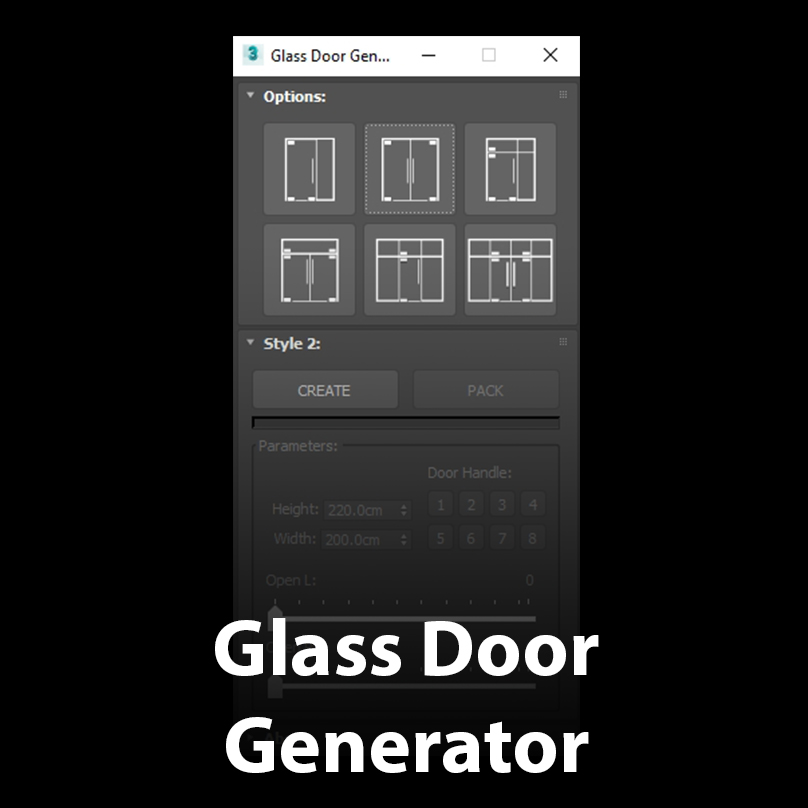 450 x 450 | Glass Door Generator