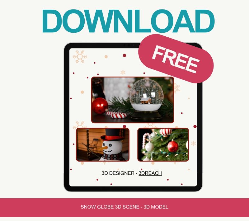 Free Premium 3D Christmas Model Inside (Limited Time)