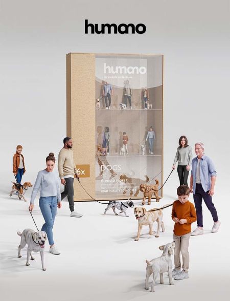 450 x 450 | People with dogs – Humano3D