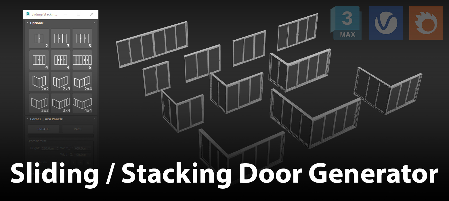 1500×500 | Sliding / Stacking Door Generator